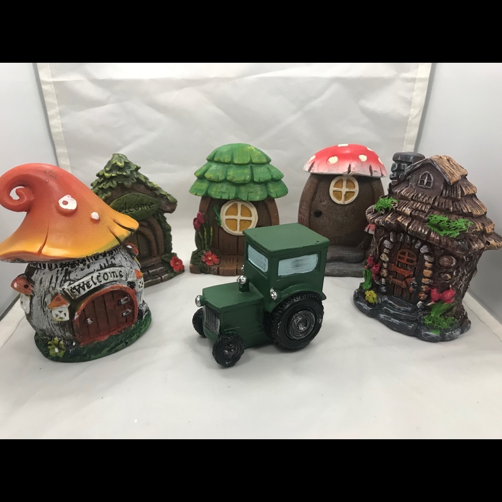 Fairy Garden gnomes homes set